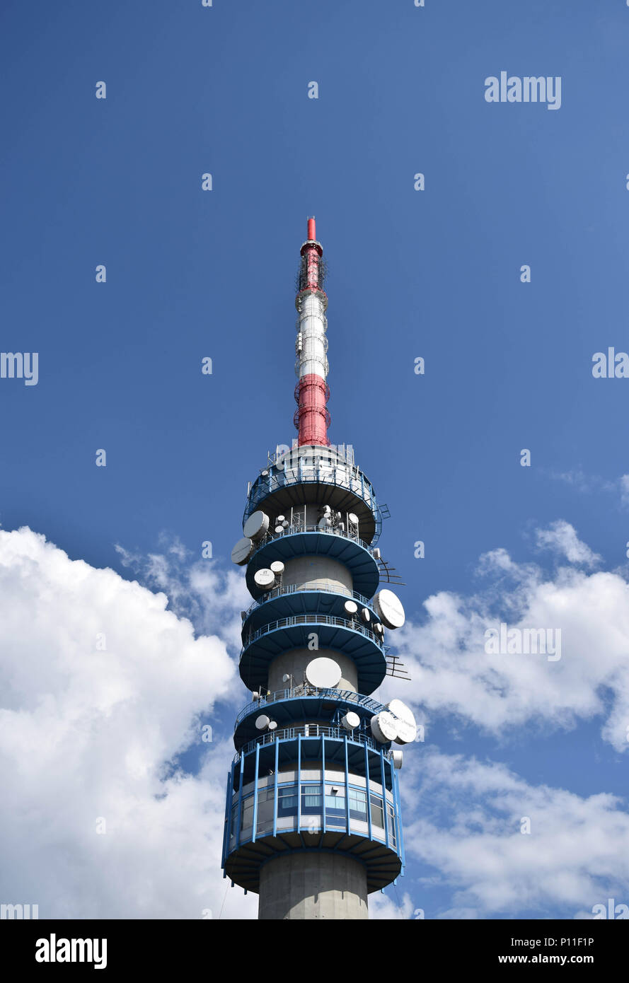 Look-out Tower, der Kékes (Ungarn), TV Tower Stockfoto