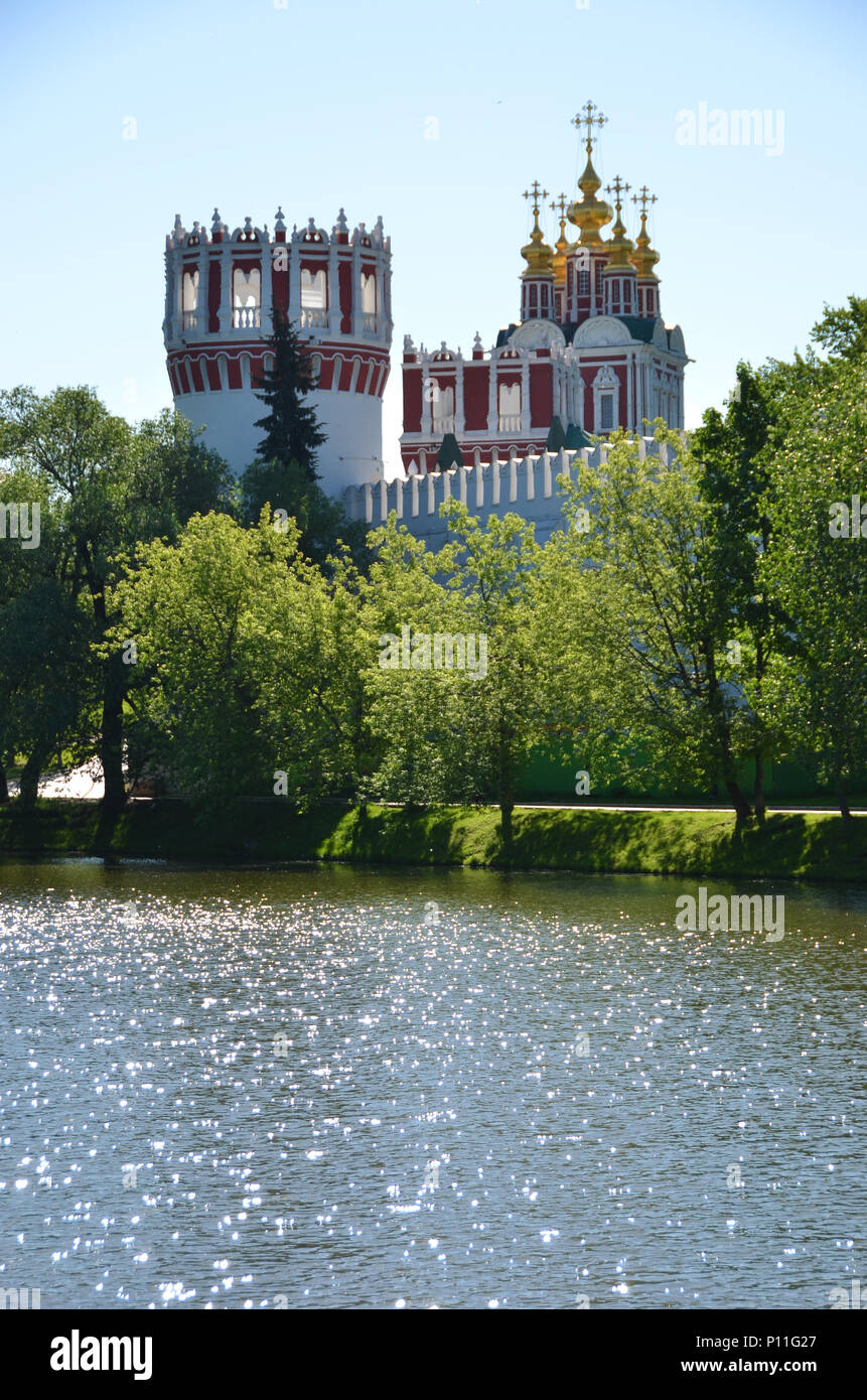 Novodevichiy Kloster, Moskau Stockfoto