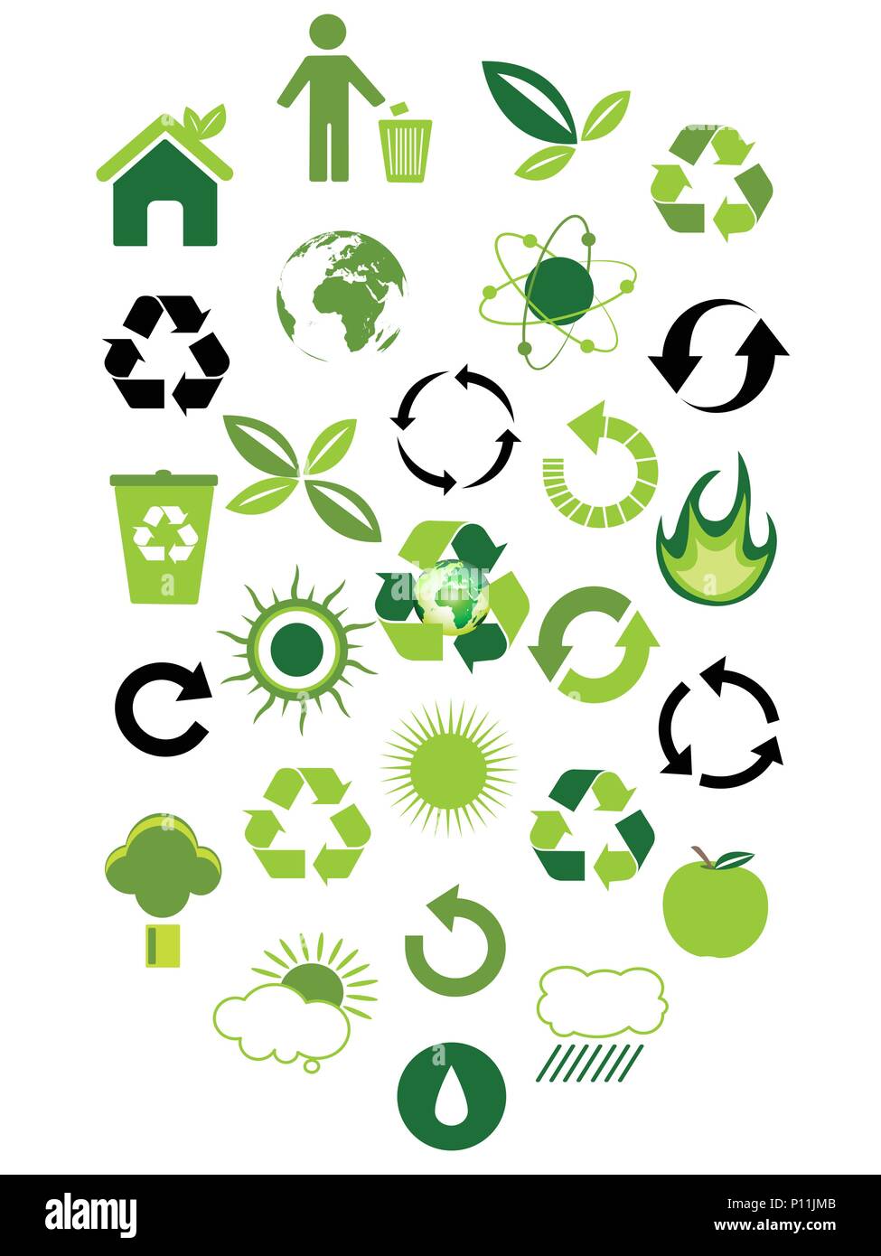 Umwelt Symbole Stock Vektorgrafik Alamy