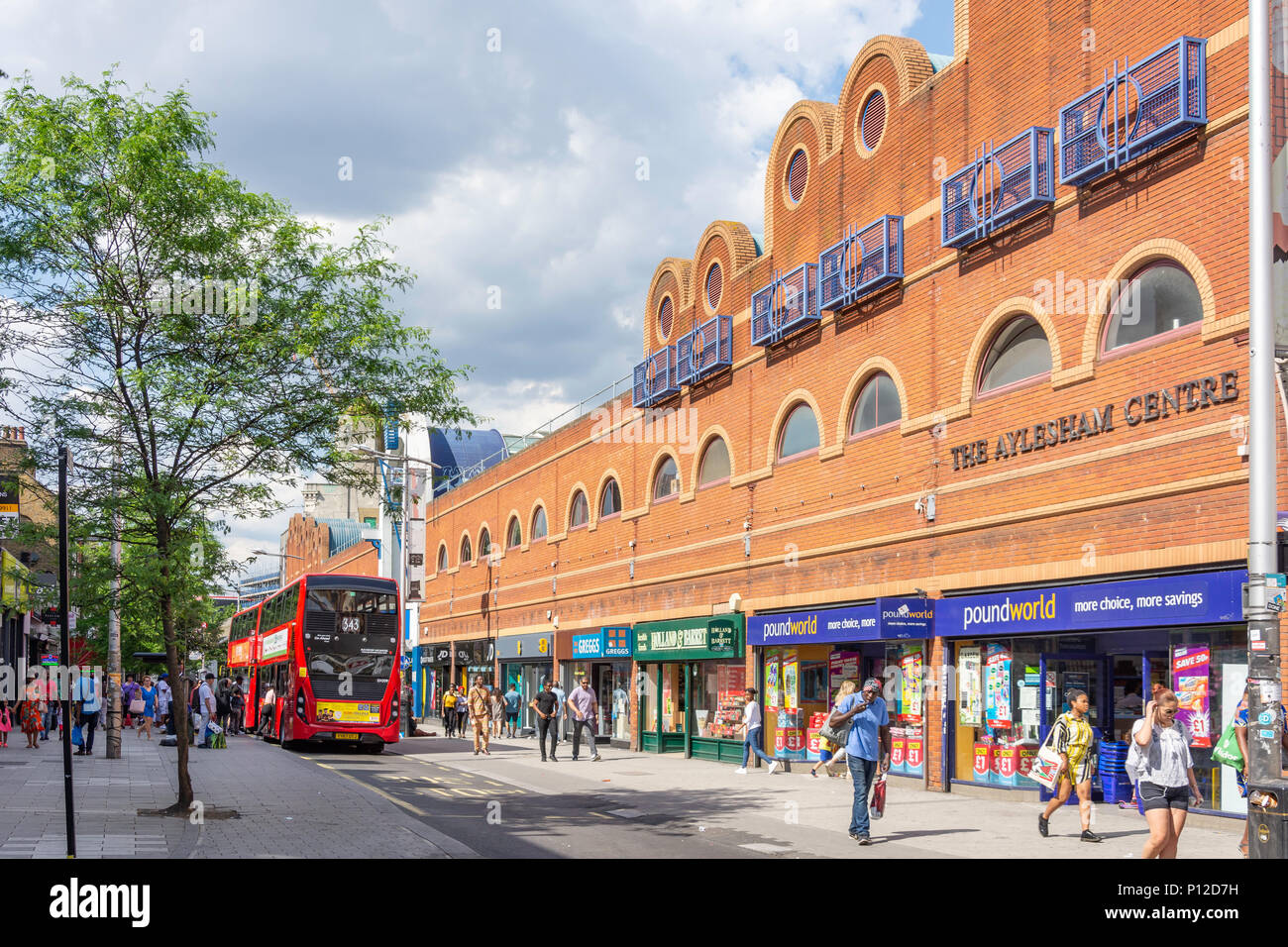 Die aylesham Zentrum, Roggen Lane, Peckham, im Londoner Stadtteil Southwark, Greater London, England, Vereinigtes Königreich Stockfoto