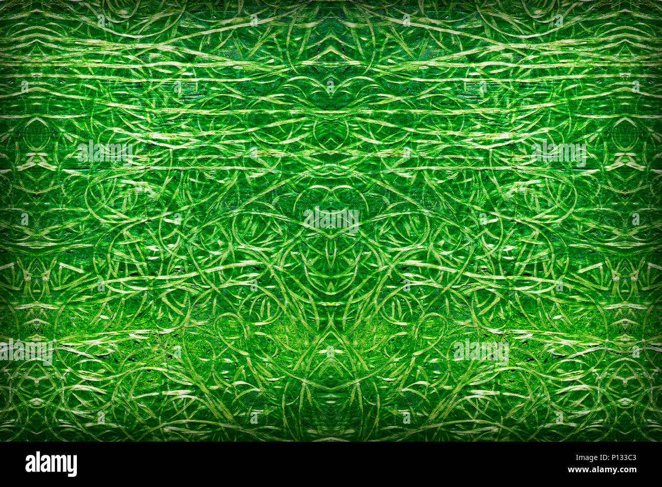Abstrakte fiberglas Hintergrund. Grüne Farbe. Stockfoto