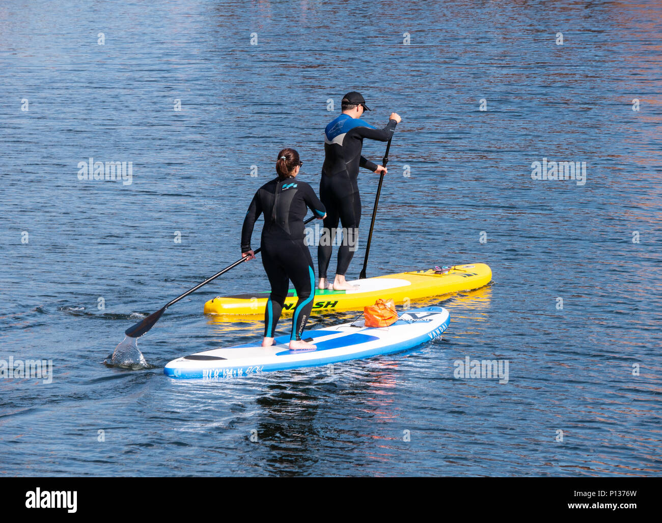 SUP Standup paddleboard Stockfoto