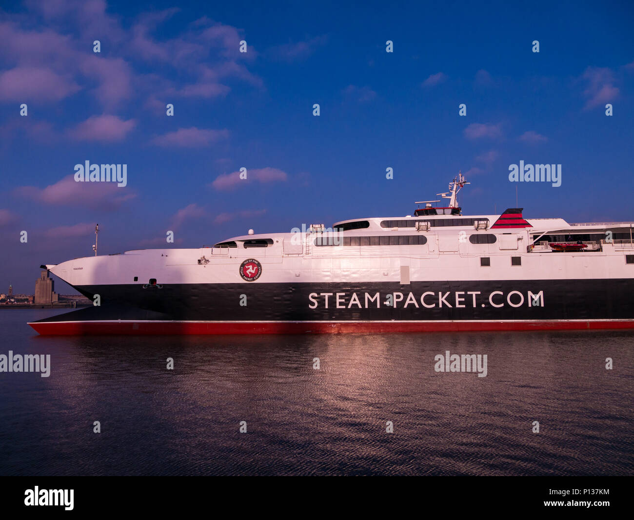 Isle of Man Steam Packet Company Katamaran Fähre Manannan Stockfoto