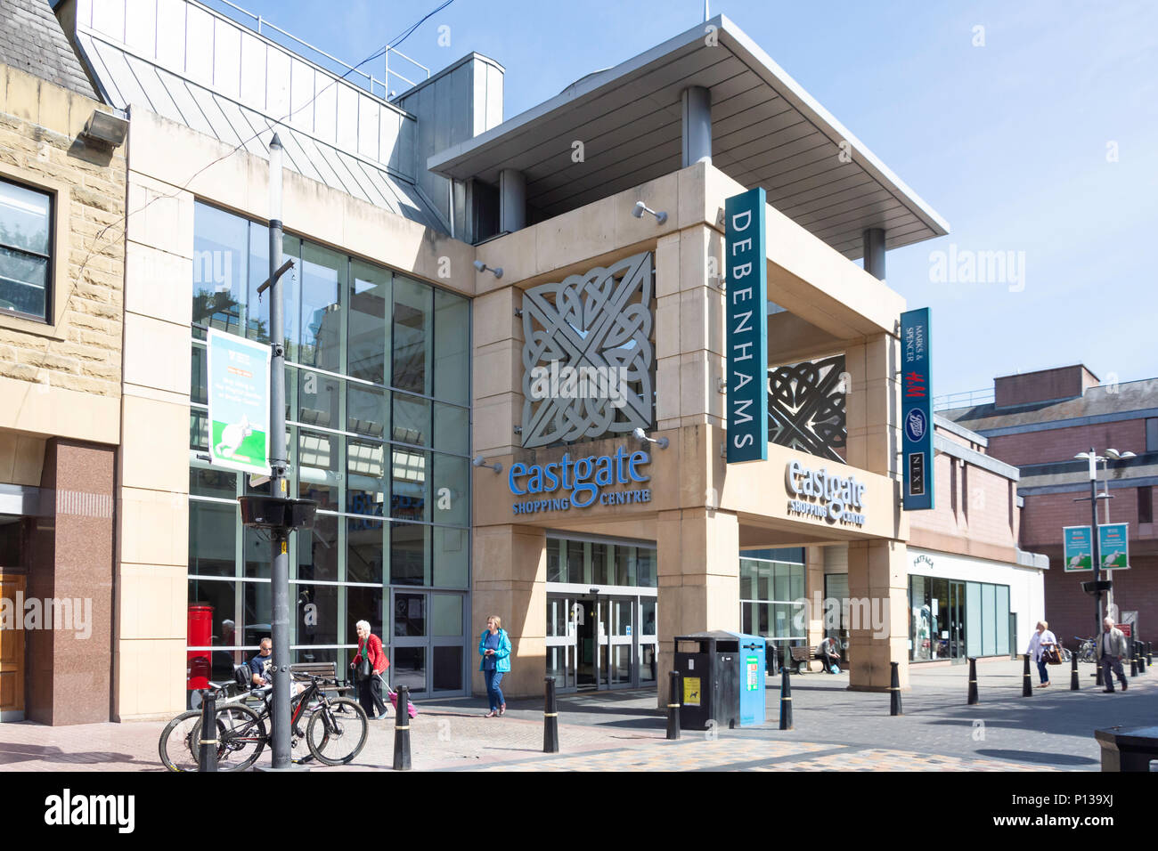 Eingang Einkaufszentrum, Eastgate, Inverness, Highland, Schottland, Vereinigtes Königreich, Eastgate Stockfoto