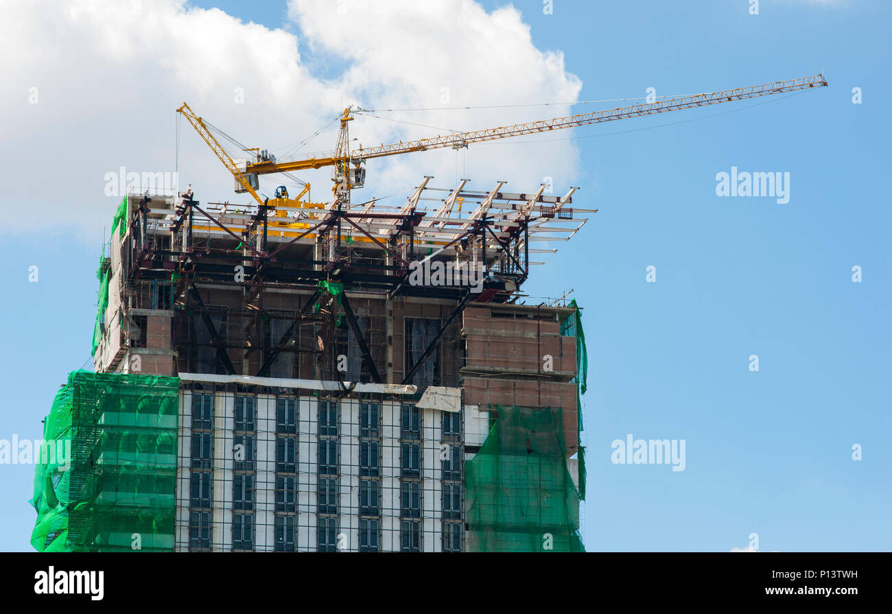 Die Baustelle. Bitte ähnliche Bilder in meinem Portfolio sehen. Stockfoto