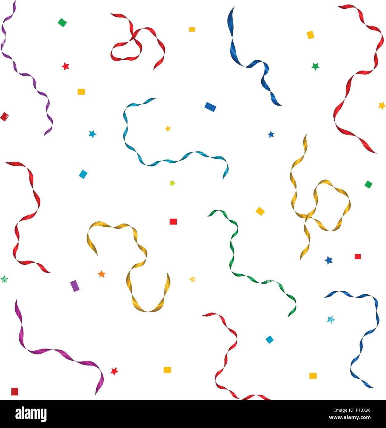 Festliche Konfetti Hintergrund, Vector Illustration Stock Vektor