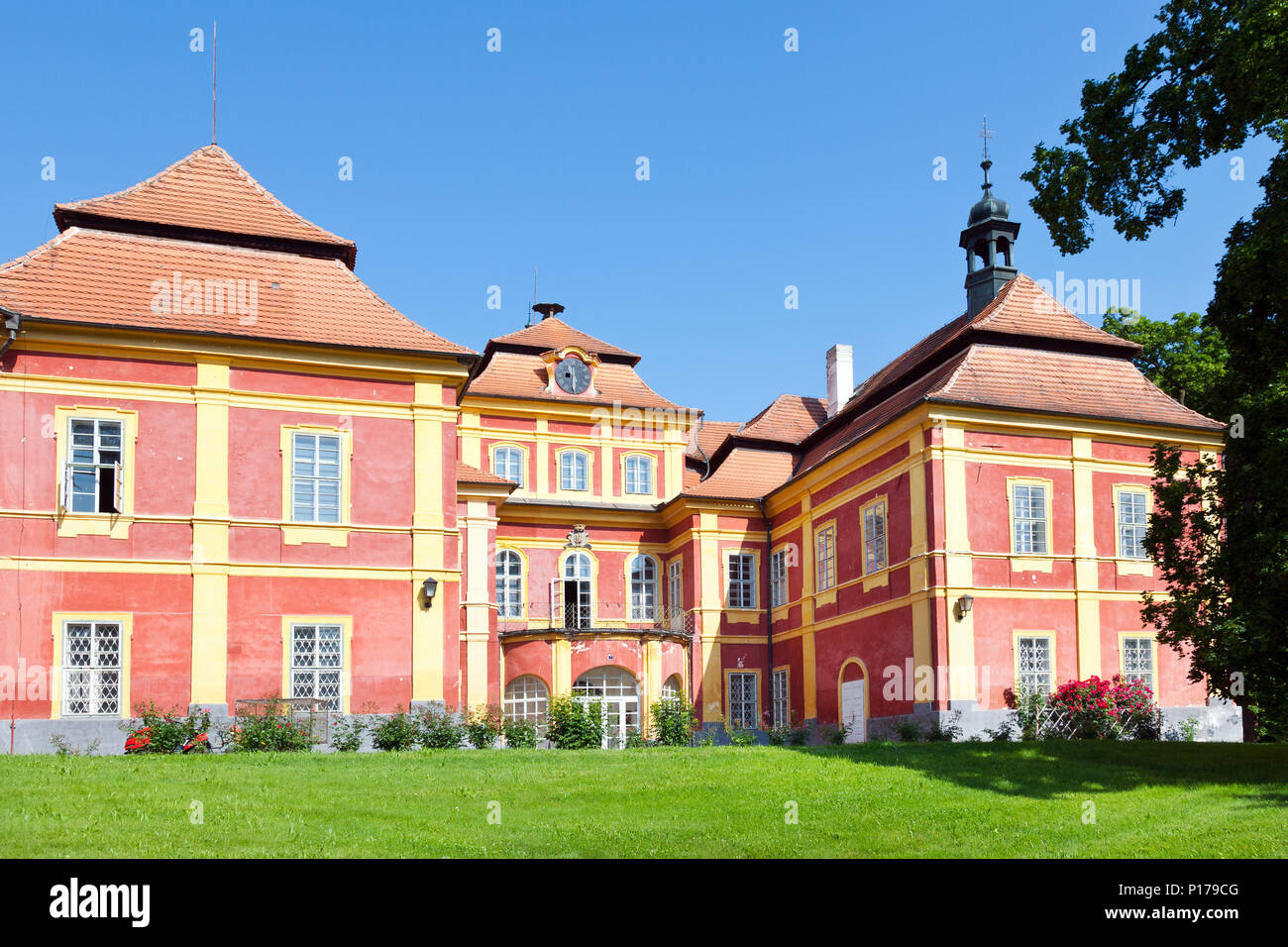 Zámek Čimelice, Jihočeský kraj, Česká republika/Burg, Stadt Cimelice, Südböhmen, Tschechische Republik Stockfoto