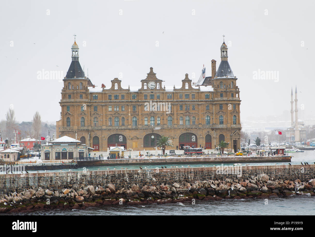 Bahnhof Haydarpasa auf dem asiatischen Teil von Istanbul Stockfoto