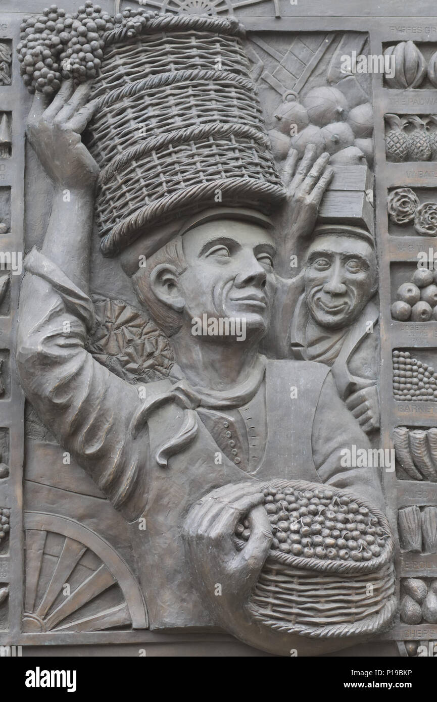 Plakette für die Märkte in Covent Gardens Stockfoto