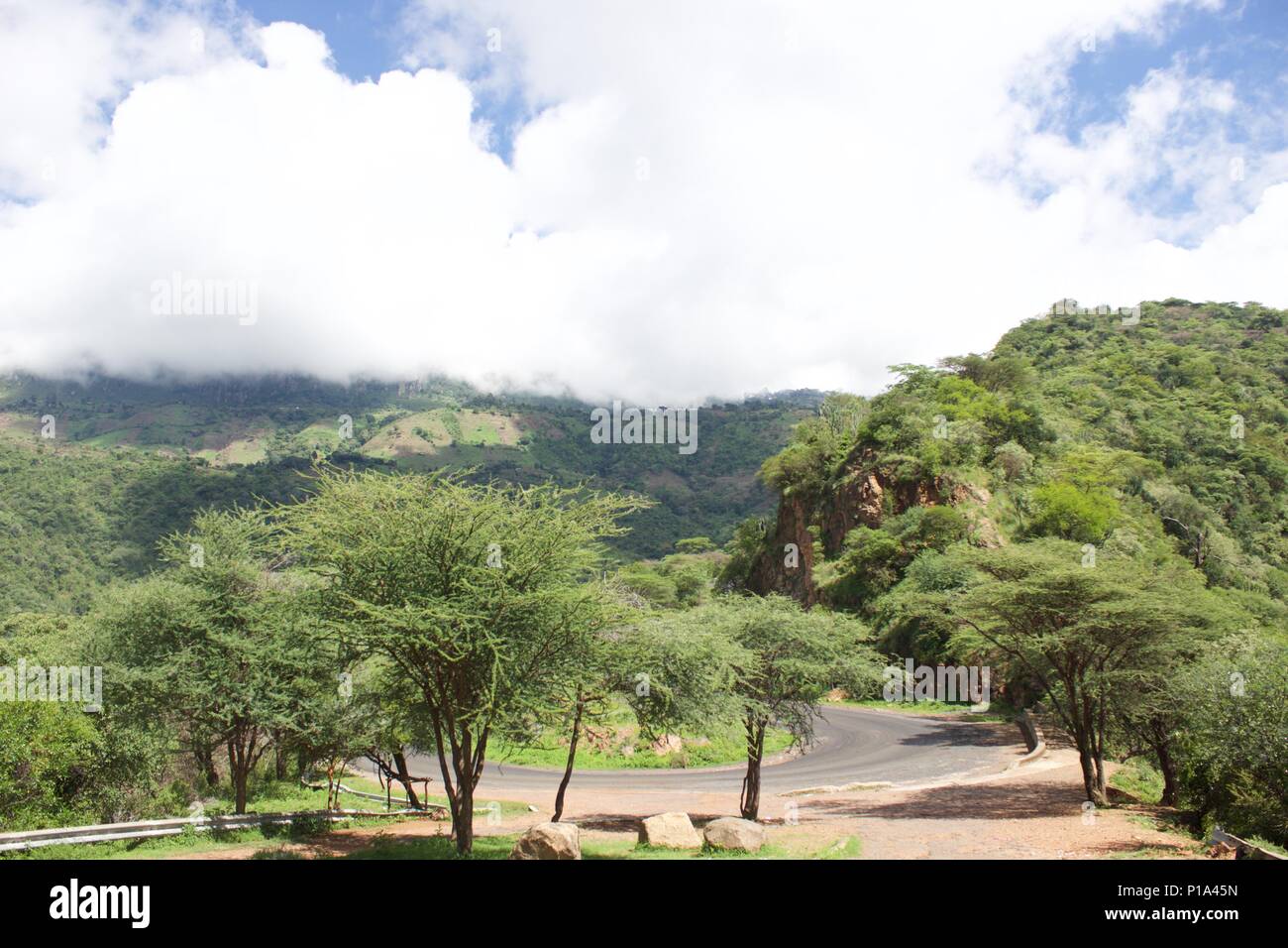 Felsabstürze der Kerio Valley Stockfoto