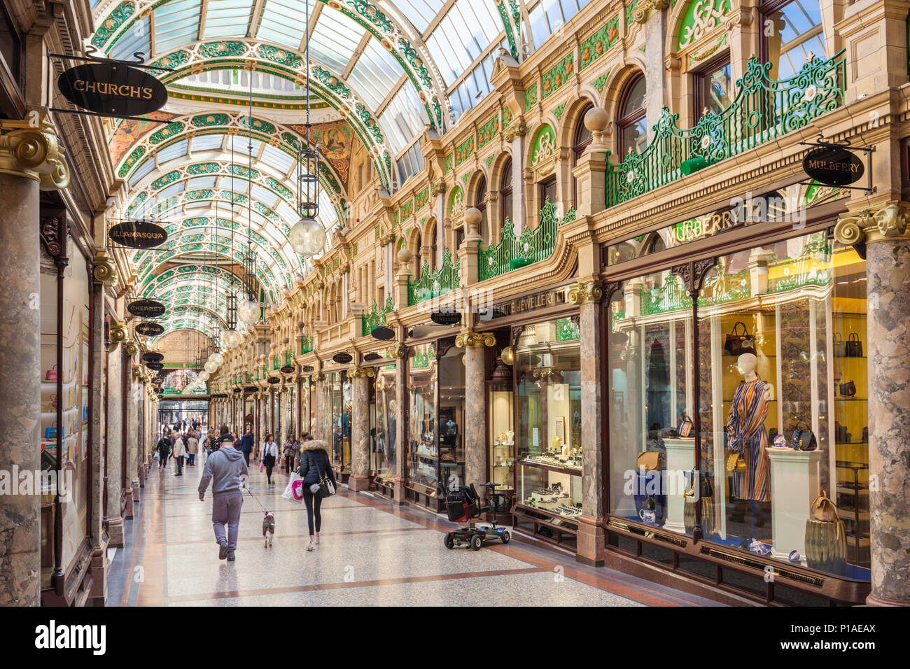 Yorkshire Leeds Yorkshire County Arcade Shopping Victoria