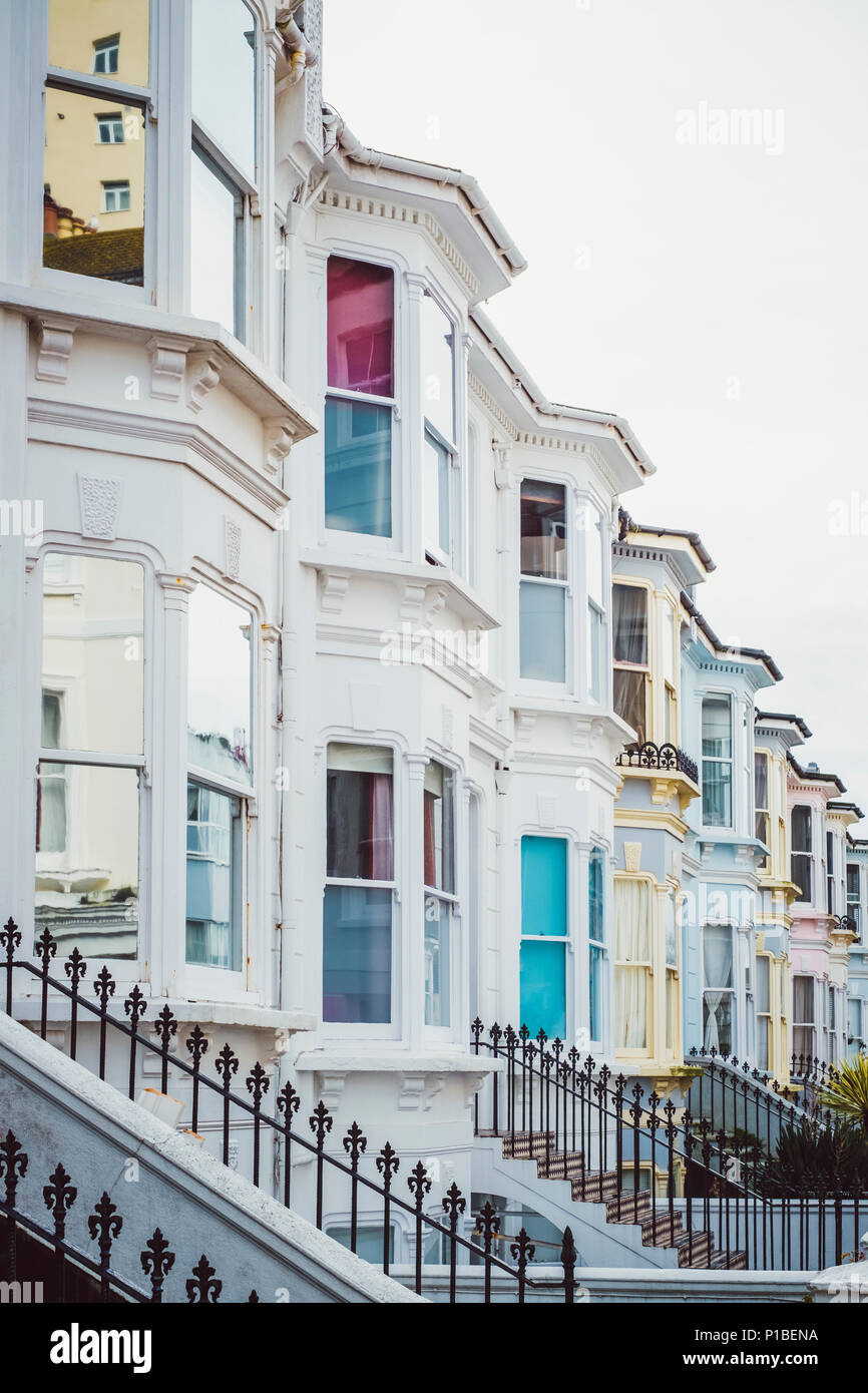 Britische Architektur, Brighton, England Stockfoto