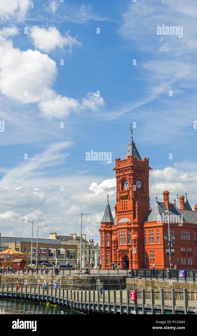 Die berühmten pierhead Building an der Cardiff Bay in South Wales Stockfoto