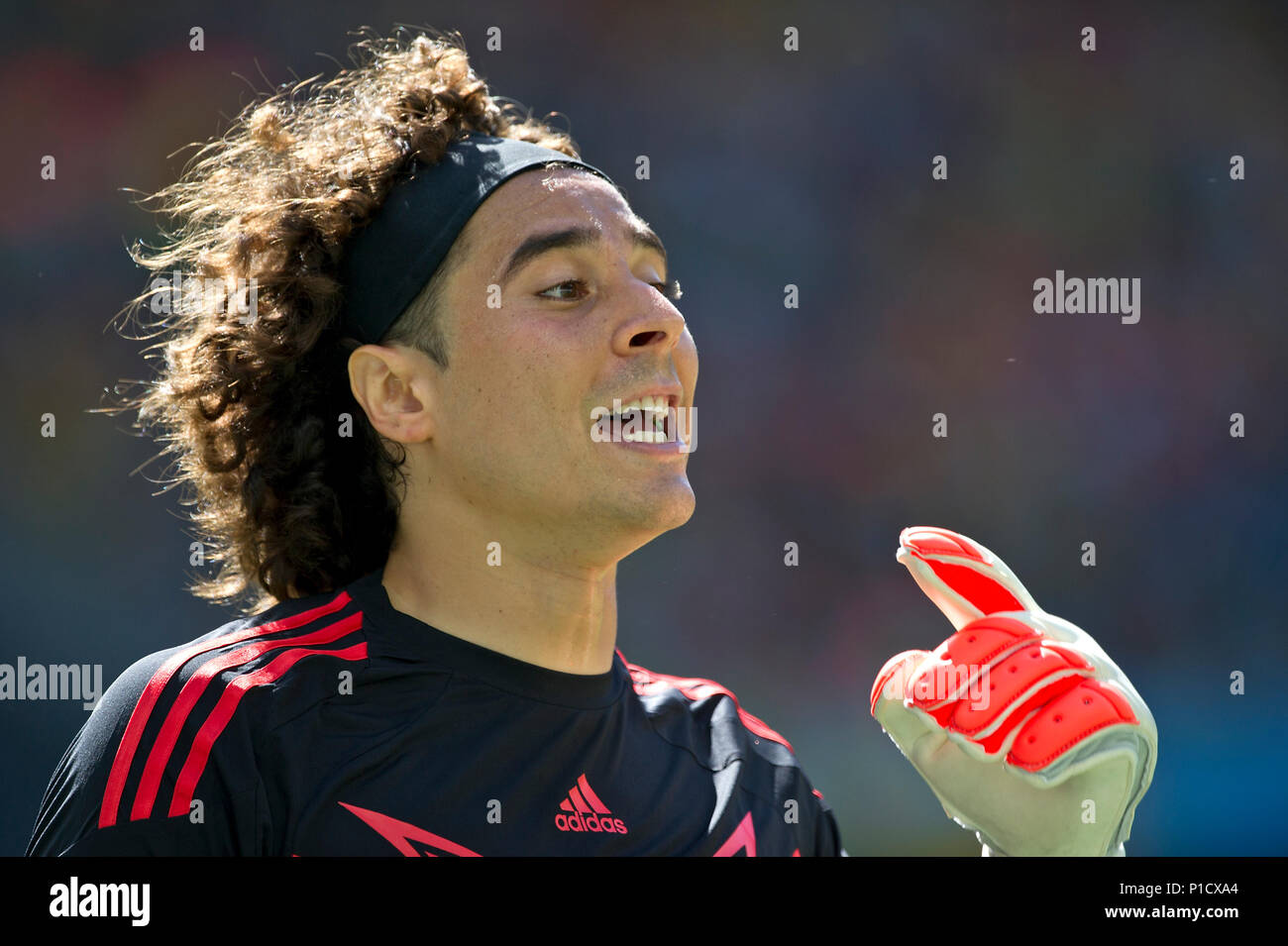 Vorschau auf das erste Spiel der Deutschen Fußball-Nationalmannschaft bei  der FIFA Fußball-Weltmeisterschaft 2018 in Russland: Am 17.06.2018, Das  Team von Jogi Löw trifft Mexiko in Mexiko, Guillermo OCHOA, Torwart (MEX),  Porträt, Porträt,