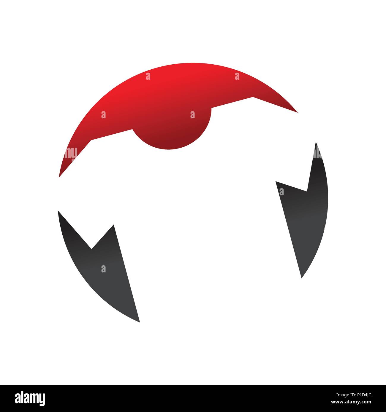 Custom T-Shirt Circle Vektor Symbol Grafik Logo Design Stock Vektor