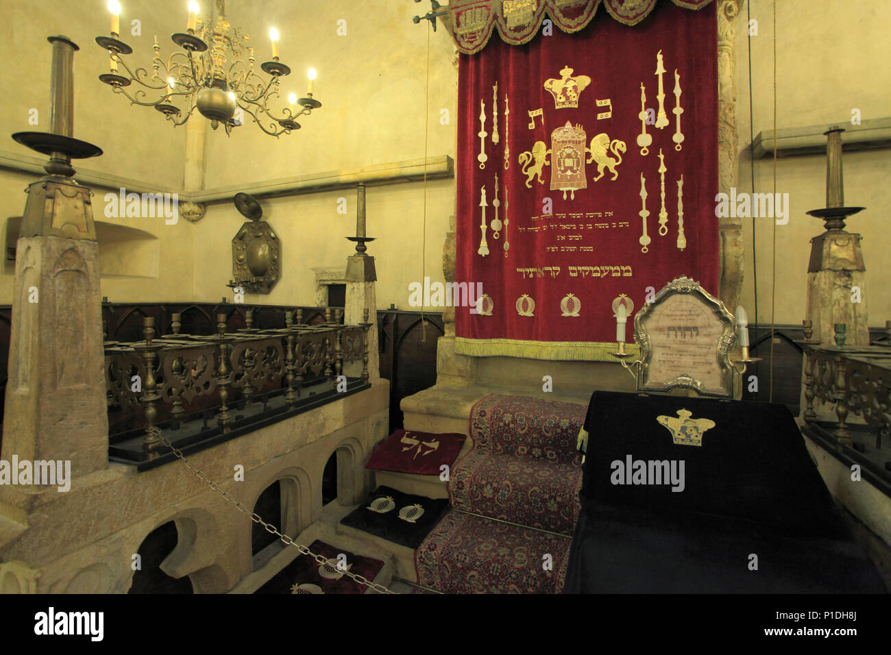 Tschechische Republik, Prag, Josefov, Altneu-synagoge, Interieur, Stockfoto