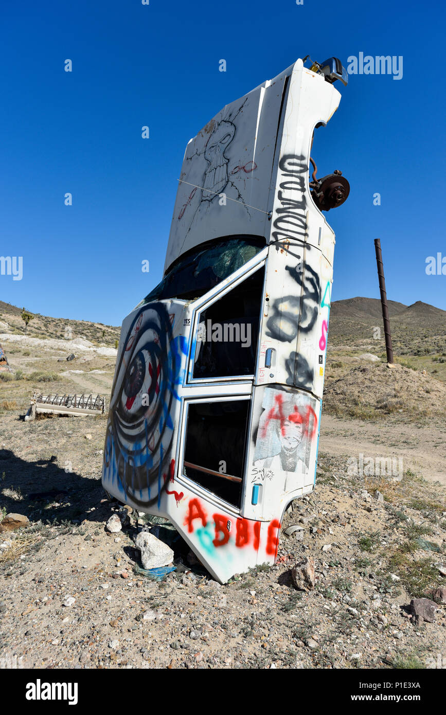 Begraben Art Car in Goldfield Nevada Stockfoto