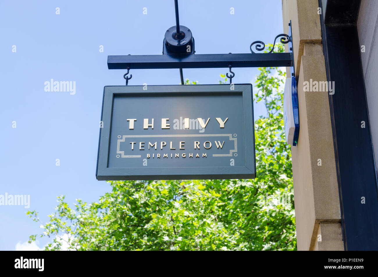 Die Ivy Bar und Restaurant im Tempel Zeile, Birmingham Stockfoto