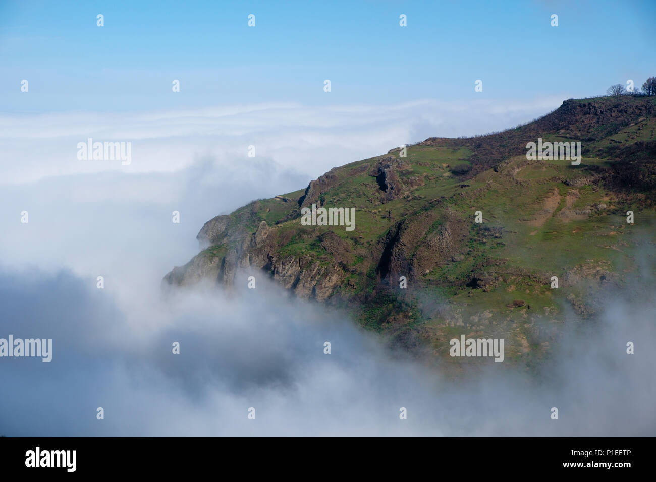 Berg über den Wolken, Gran Canaria, Kanarische Inseln, Spanien Stockfoto