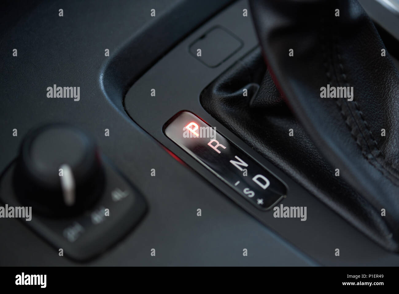 Auto Park Modus mit automatischer Getriebe Getriebe Stockfoto
