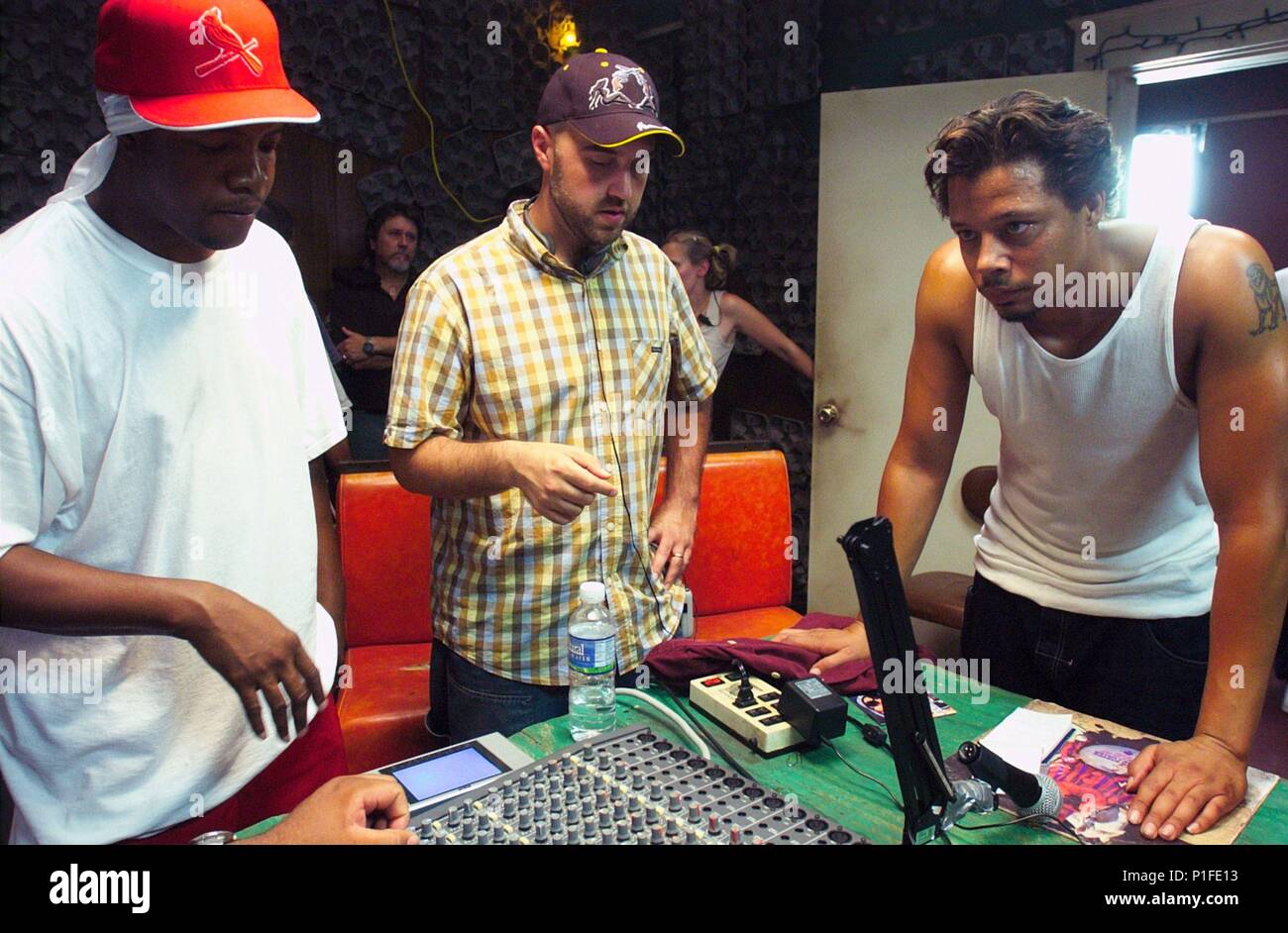 Original Film Titel: HUSTLE & FLOW. Englischer Titel: HUSTLE & FLOW. Regisseur: Craig Brewer. Jahr: 2005. Stars: TERRENCE HOWARD; Craig Brewer; AL KAPONE. Quelle: Paramount Classics/SPEARMAN, Alan/Album Stockfoto