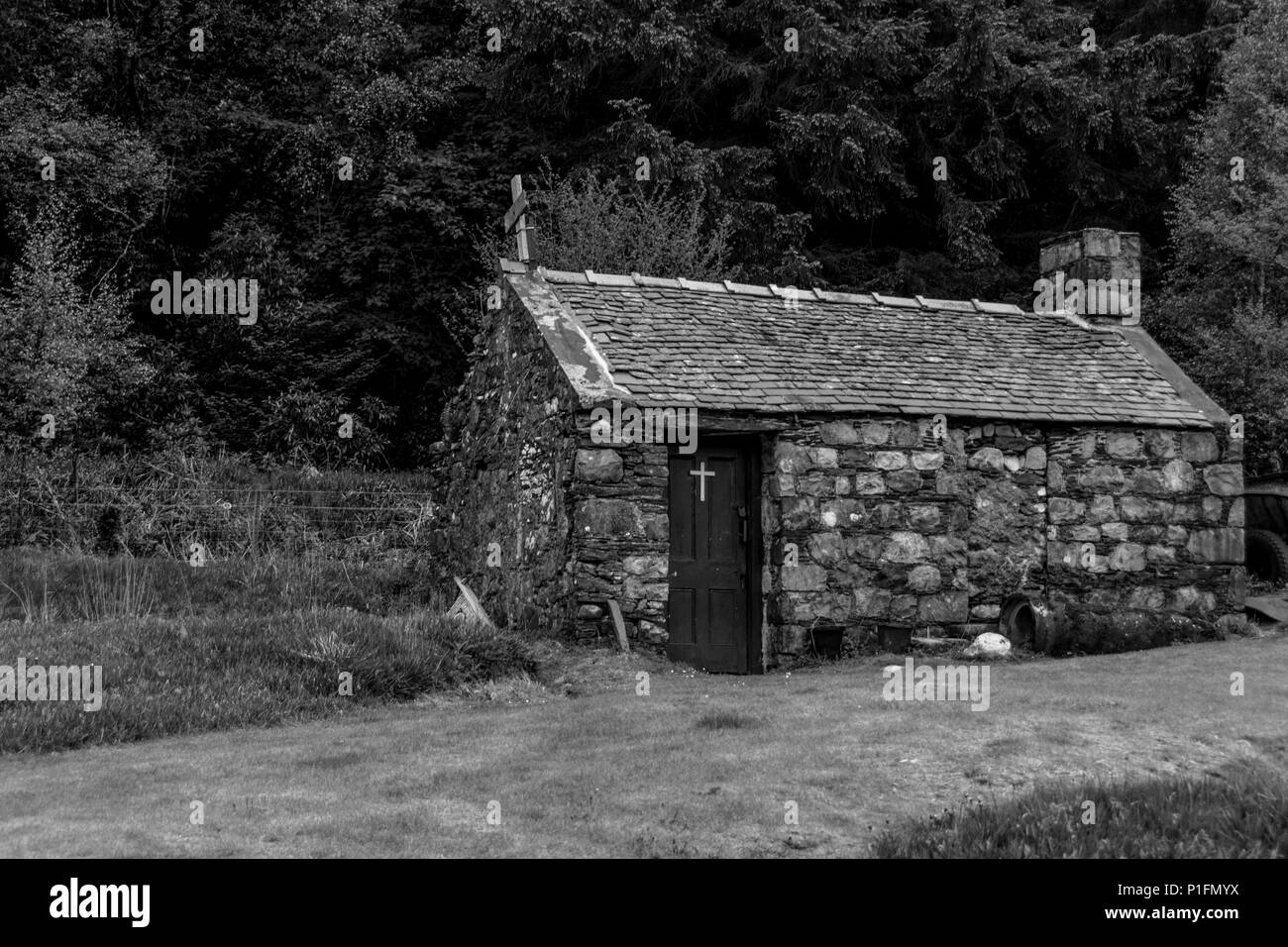 St. John's Church, Ballachulish in Schottland. Stein gebaut. Stockfoto