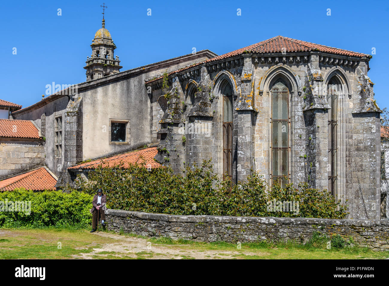 San Domingos Kirche in Bonaval Park in Santiago de Compostela, Galicien, Spanien Stockfoto