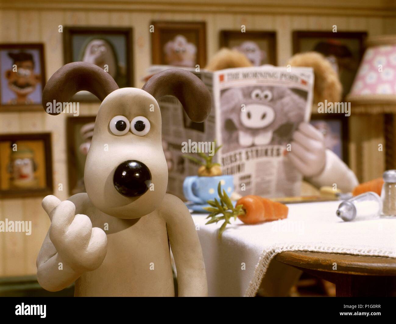 Original Film Titel: Wallace & Gromit: DER FLUCH DER WAREN - Kaninchen. Englischer Titel: Wallace & Gromit: DER FLUCH DER WAREN - Kaninchen. Regisseur: NICK PARK, STEVE BOX. Jahr: 2005. Quelle: DREAMWORKS/Album Stockfoto