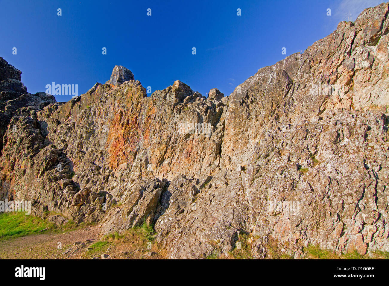 Bundesrepublik Deutschland, Hessen, Taunus, Usingen, Eschbacher auch Klippen, Felsen, Bundesrepublik Deutschland, Hessen, Eschbacher Klippen, auch Stockfoto