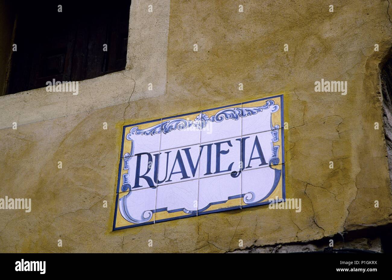 Logroño, 'RuaVieja'; Calle del Camino de Santiago de la Ciudad. Stockfoto