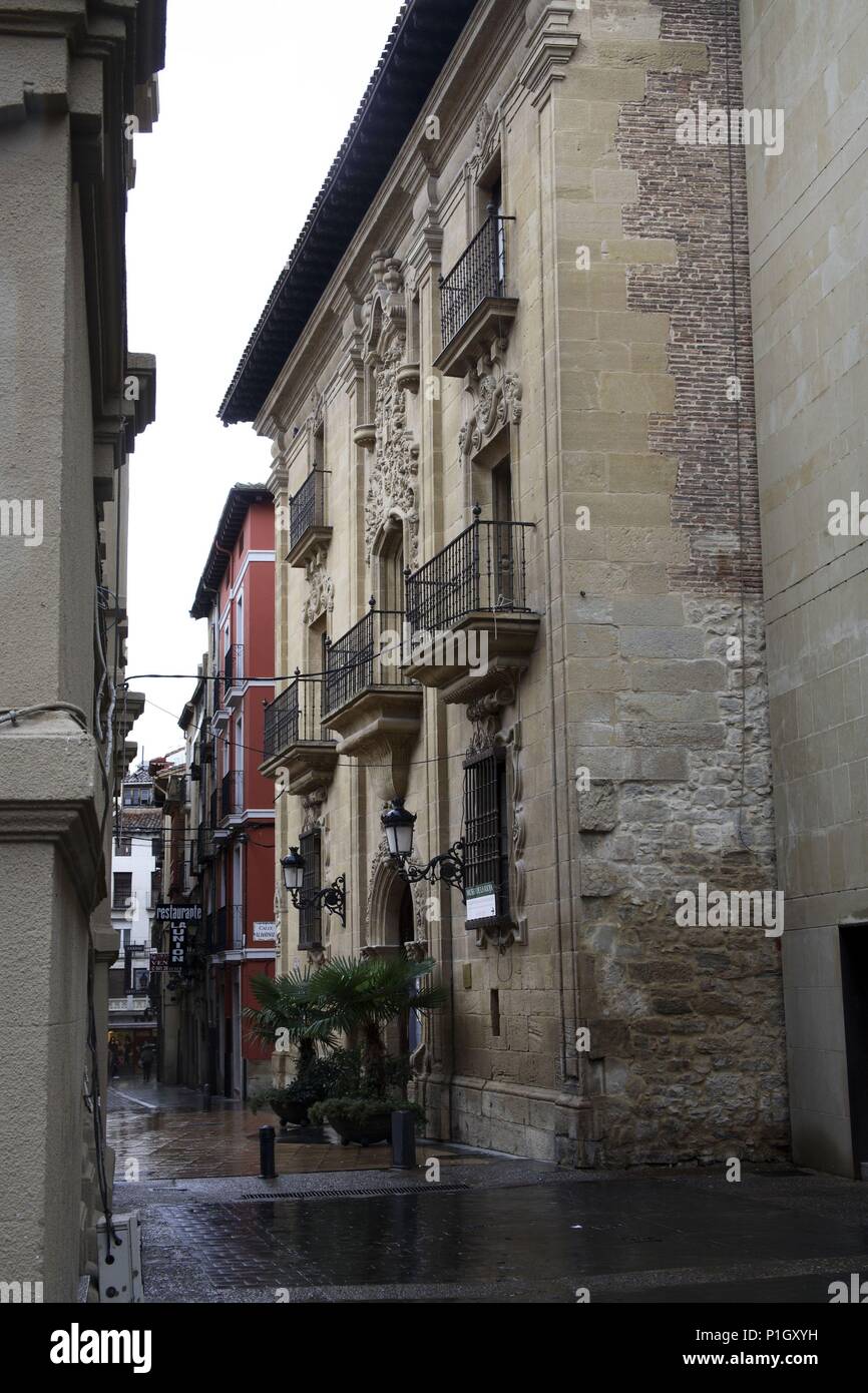 Spanien - LA RIOJA Rioja Media (Kreis) - logrono. Logroño; Museo de la Rioja/Palacio de Espartero. Stockfoto