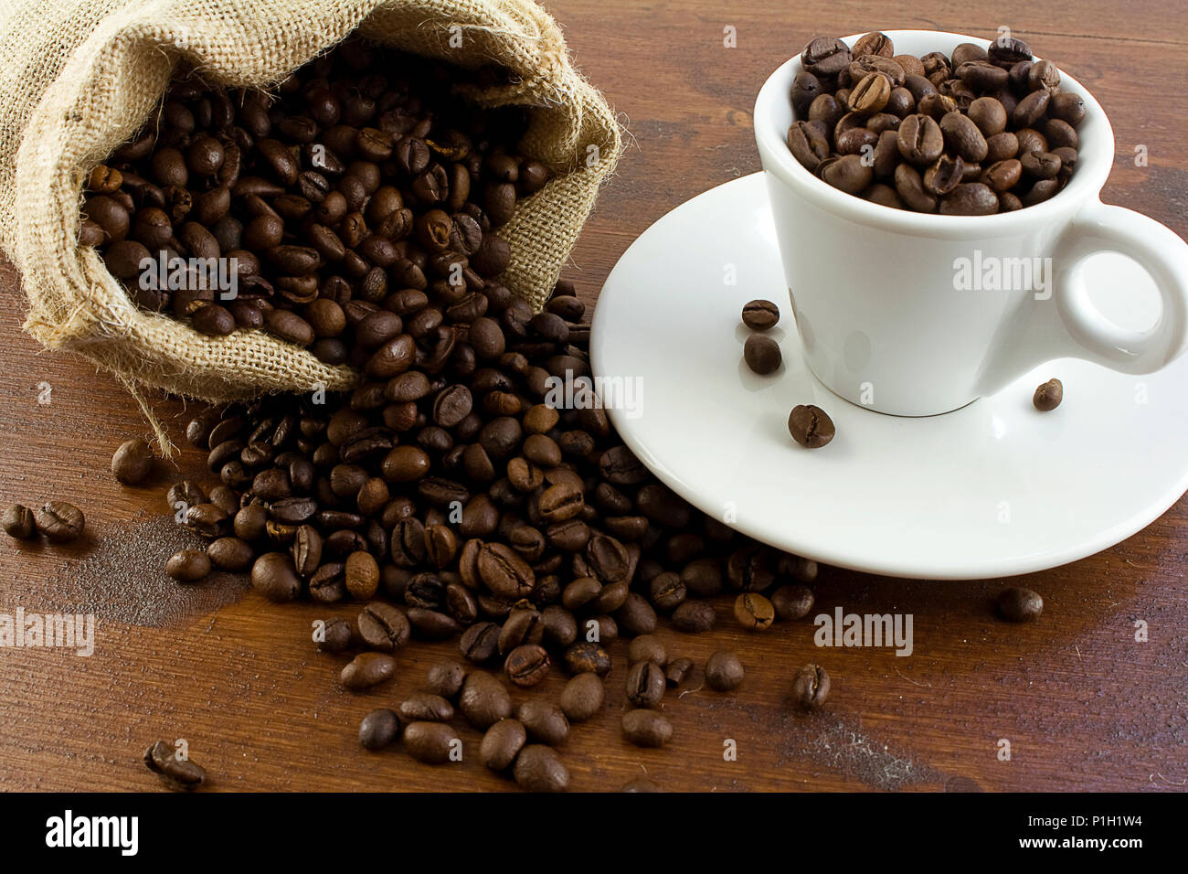 Erste Qualität italienischen Kaffee Stockfoto
