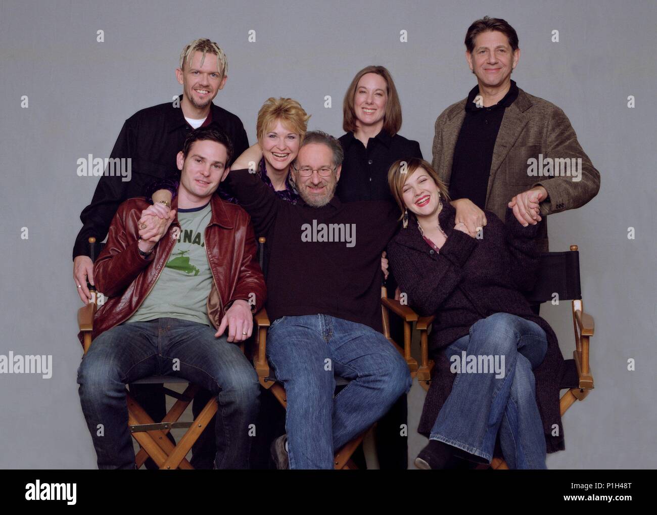 Original Film Titel: E.T. DER AUSSERIRDISCHEN. Englischer Titel: E.T. DER AUSSERIRDISCHEN. Regisseur: Steven Spielberg. Jahr: 1982. Stars: Steven Spielberg, Kathleen Kennedy; DREW BARRYMORE; PETER COYOTE, DEE WALLACE STONE, Henry Thomas, Robert MACNAUGHTON. Quelle: UNIVERSAL PICTURES/BERLINER, ALEX/Album Stockfoto