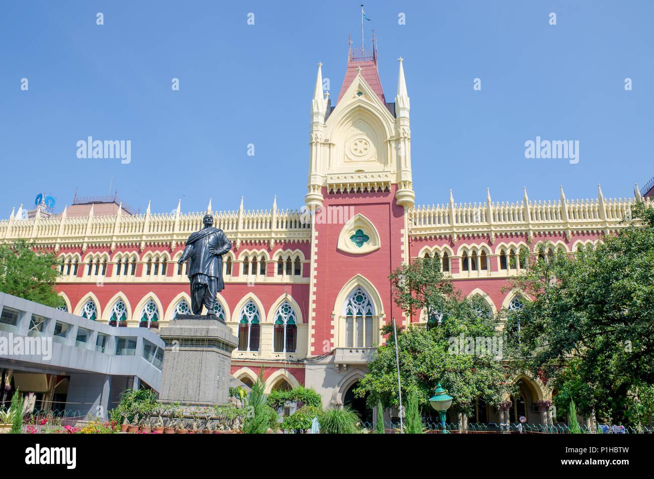 Gebäude des Obersten Gerichtshofs Kolkatta Indien Stockfoto
