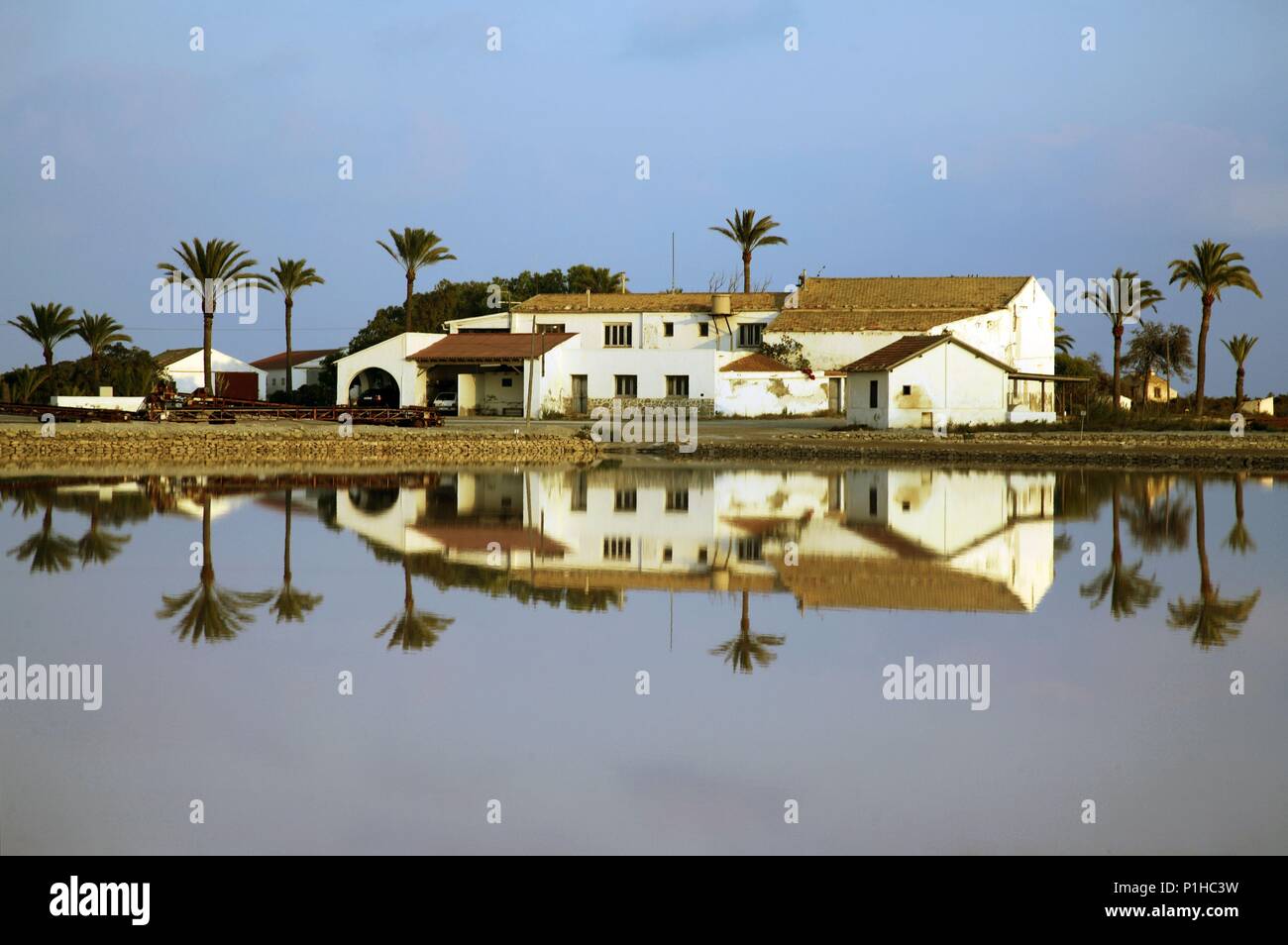 Spanien - Valencia autonome Region - Baix Vinalopó (Kreis) - Alicante. Santa Pola; Salinas/Parque Natural. Stockfoto