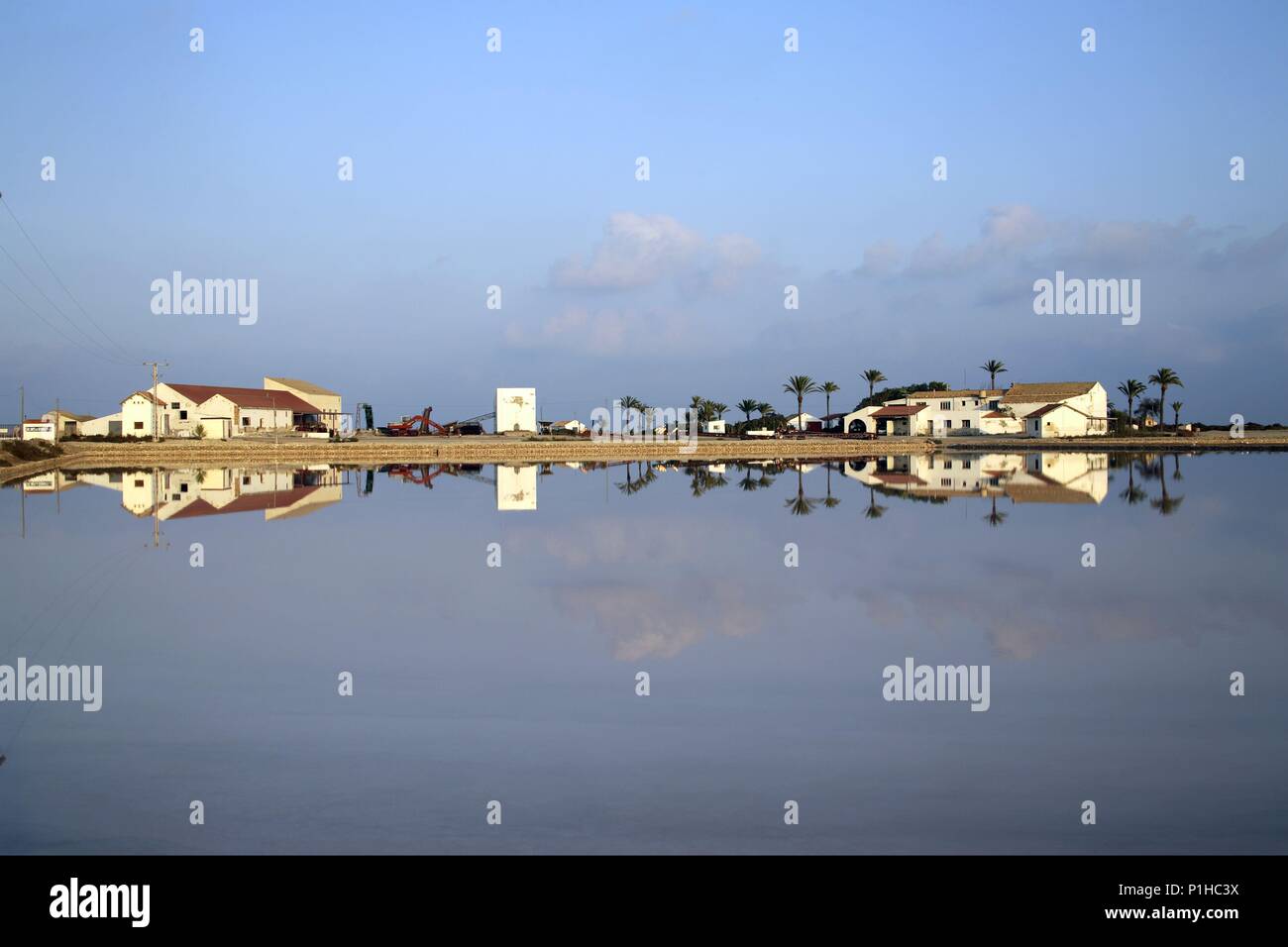 Spanien - Valencia autonome Region - Baix Vinalopó (Kreis) - Alicante. Santa Pola; Salinas/Parque Natural. Stockfoto