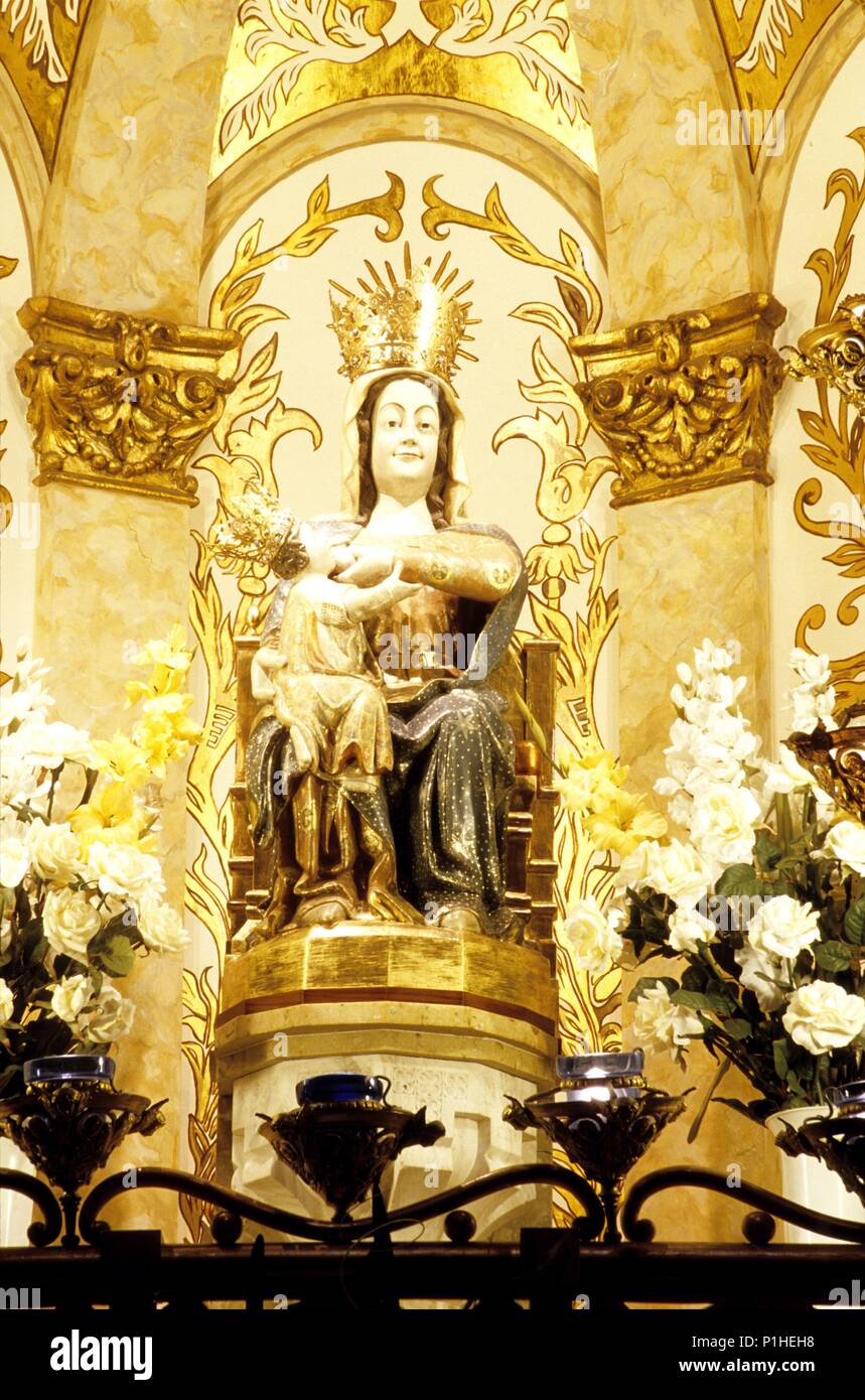 Spanien - Katalonien - Tarragonès (Kreis) - TARRAGONA. Catedral, Claustro: Virgen bin sind de Deu del Claustre'. Stockfoto