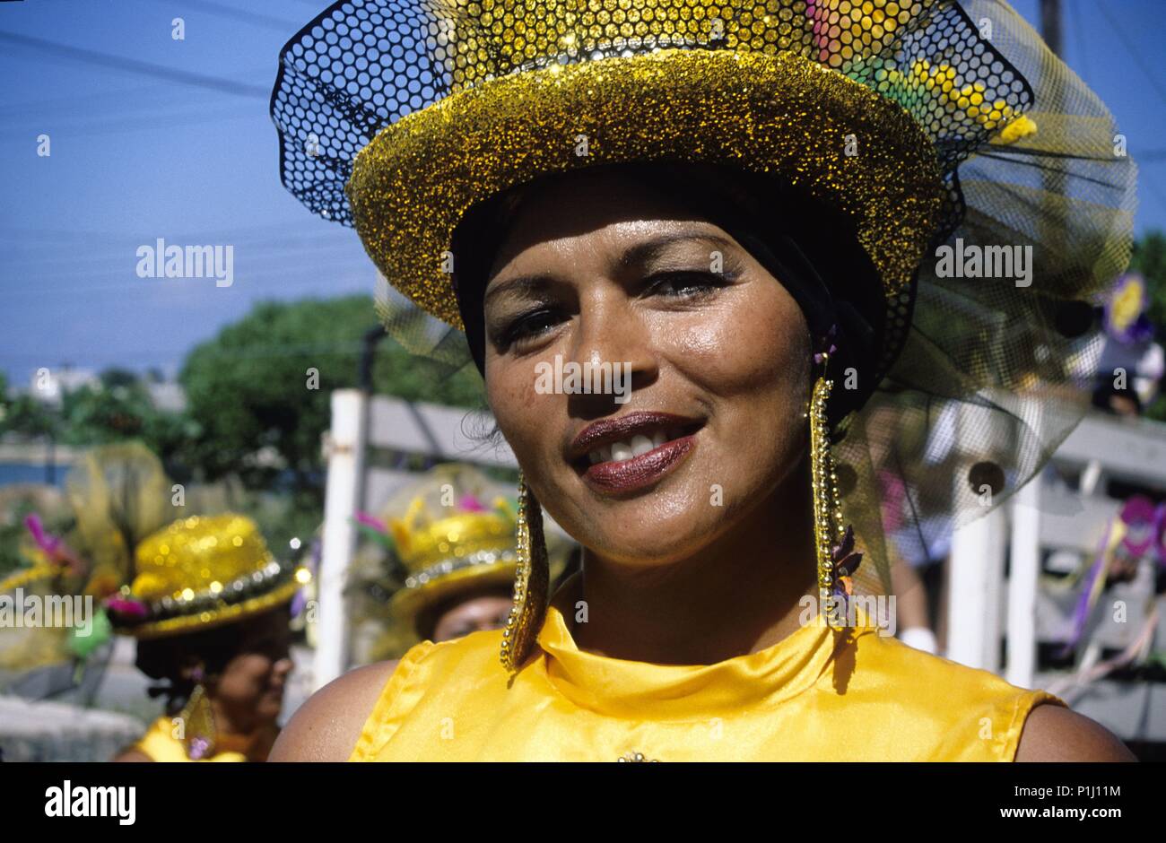 Isla Mujeres, Karneval. Stockfoto