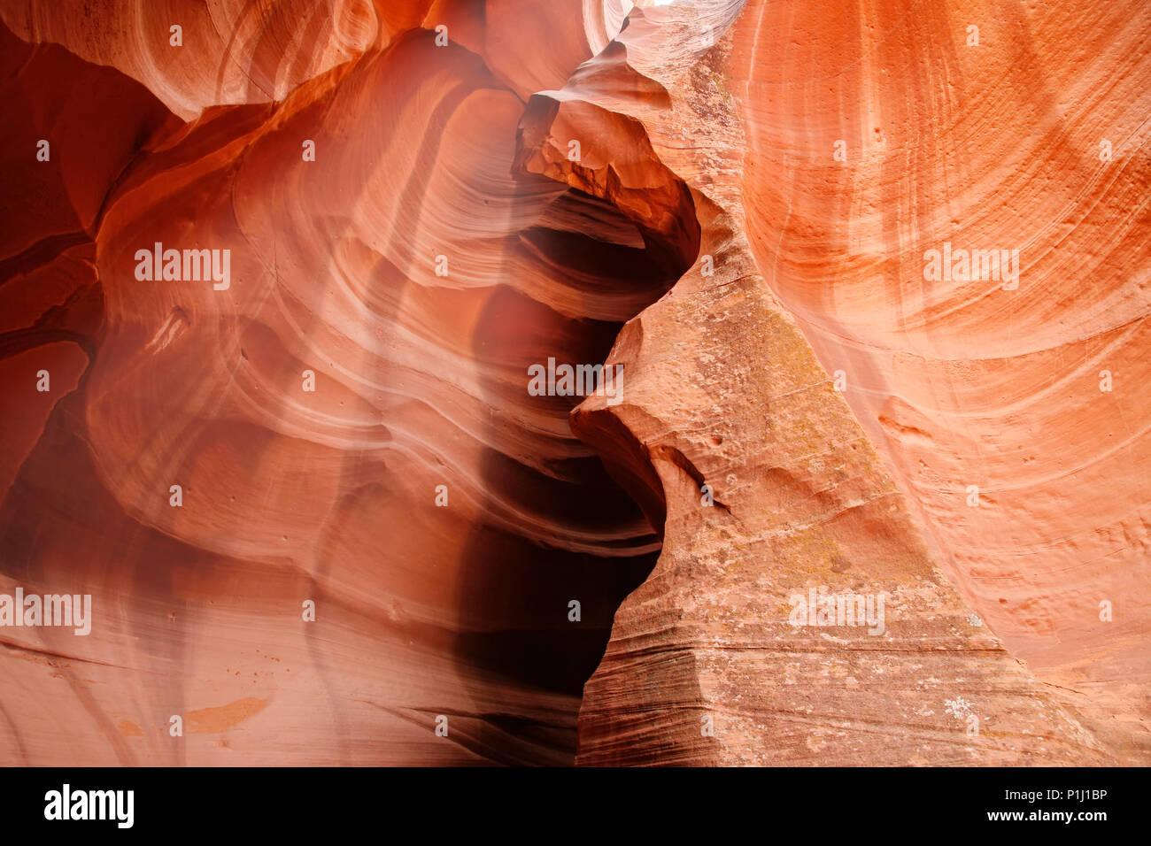 Bunte Muster von Navajo Sandstein aus Slot Canyons Page Arizona 3. Stockfoto