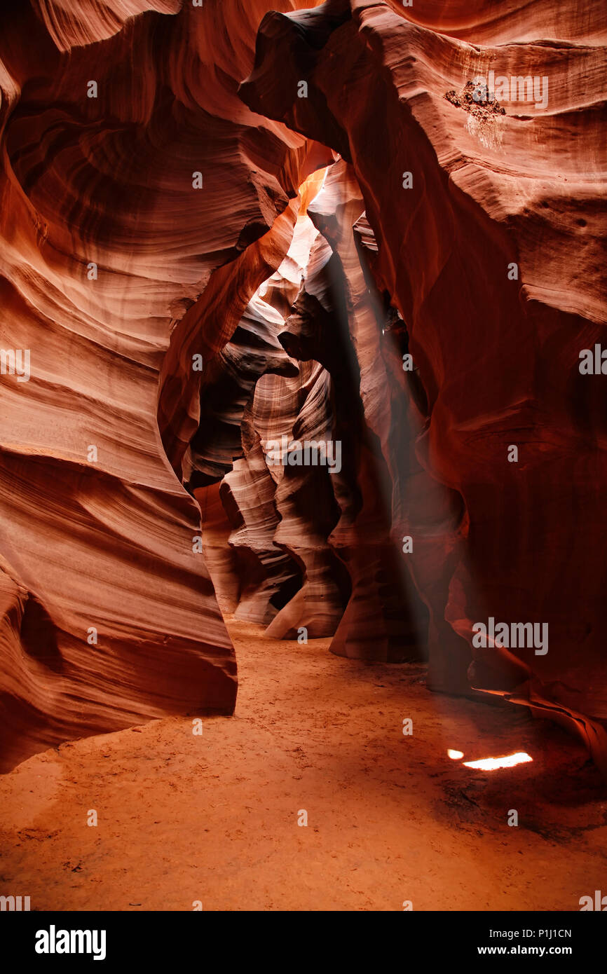 Bunte Muster von Navajo Sandstein aus Slot Canyons Page Arizona 2. Stockfoto