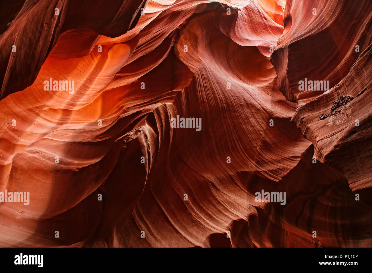 Bunte Muster von Navajo Sandstein aus Slot Canyons Page Arizona Stockfoto