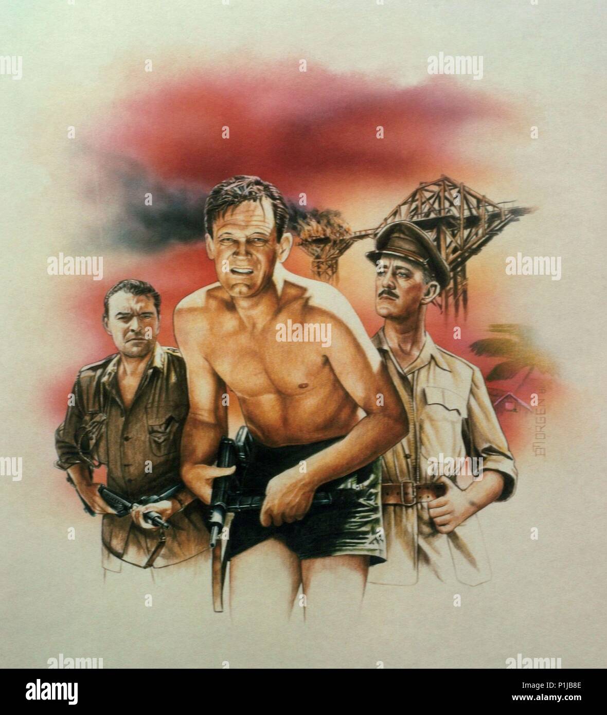 Brücke Am Kwai Regisseur Vier Buchstaben Bridge on river kwai poster -Fotos und -Bildmaterial in hoher Auflösung