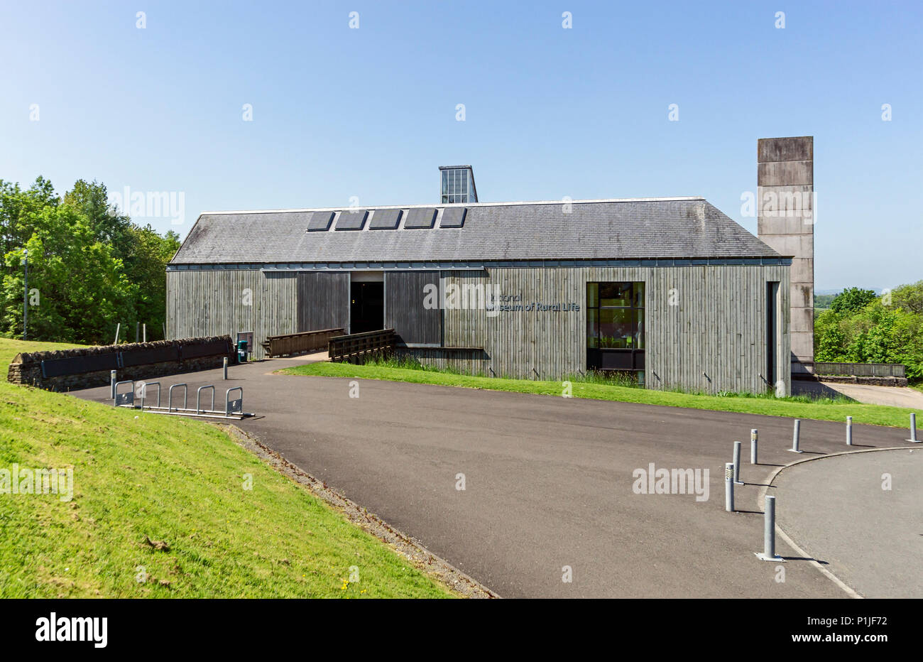 Eingang zum National Museum des ländlichen Lebens in East Kilbride South Lanarkshire Schottland Großbritannien Stockfoto