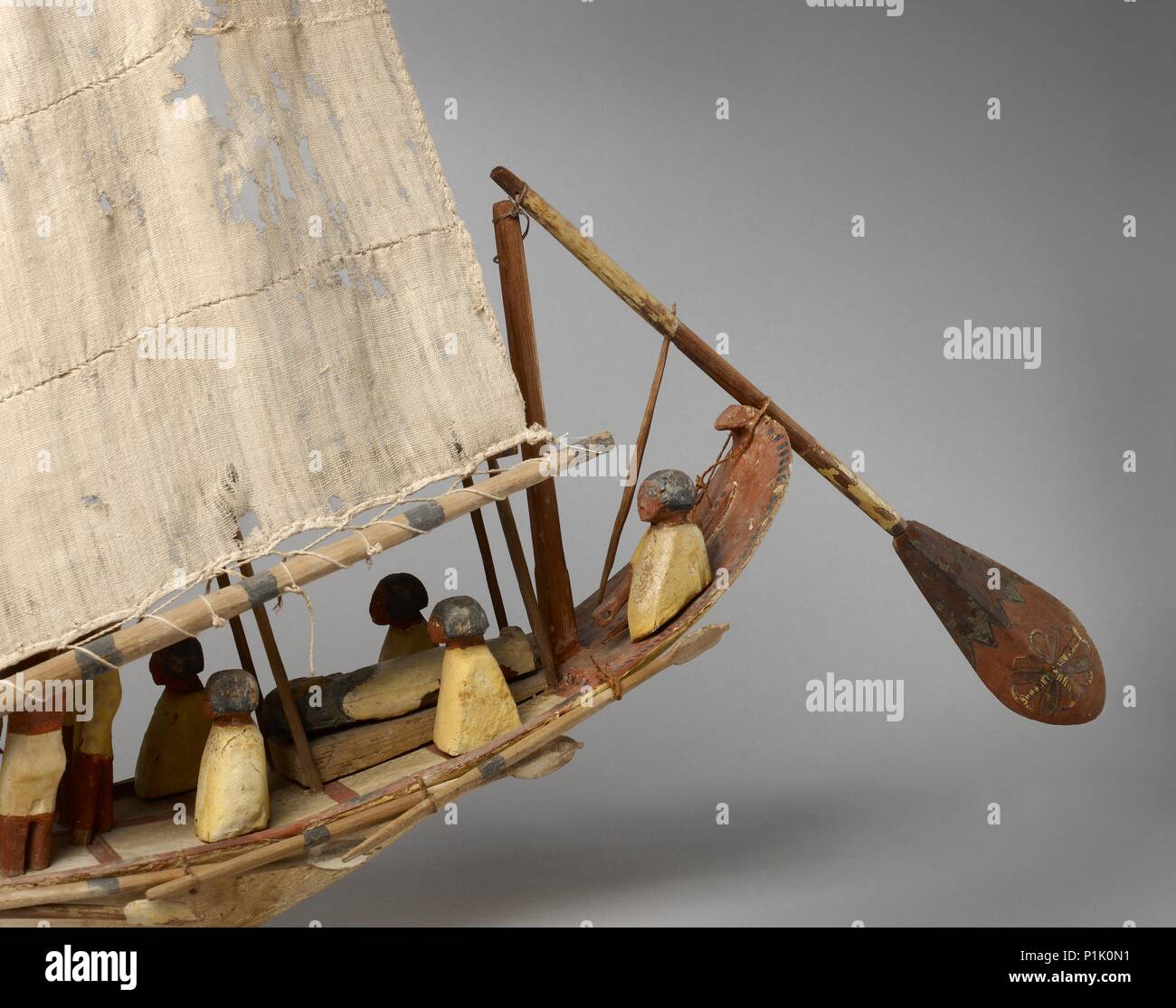 Modell eines Bootes, Reich der Mitte, c 1975-1640 v. Chr.. Artist: Unbekannt. Stockfoto