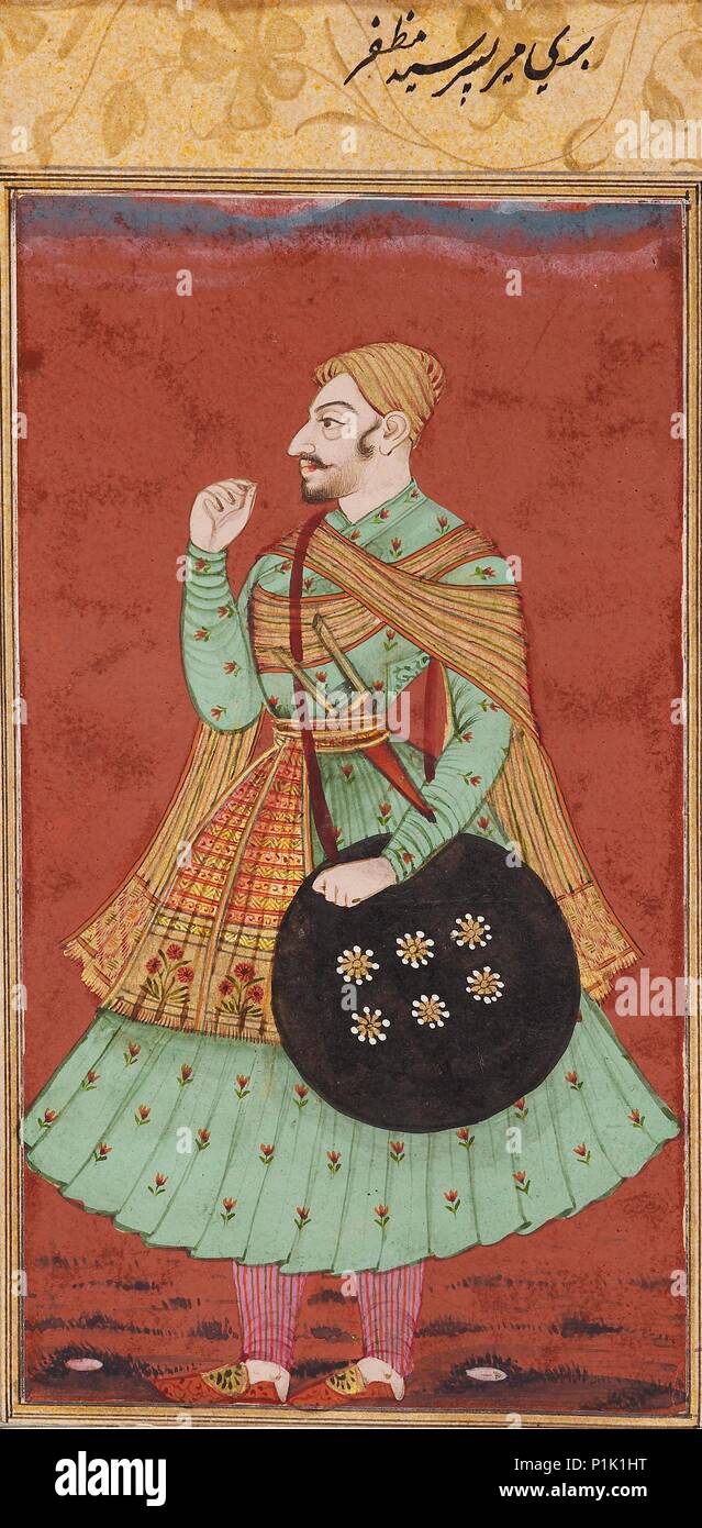 Bari Mir, Sohn von Sayyid Nassim, c 1675. Artist: Unbekannt. Stockfoto