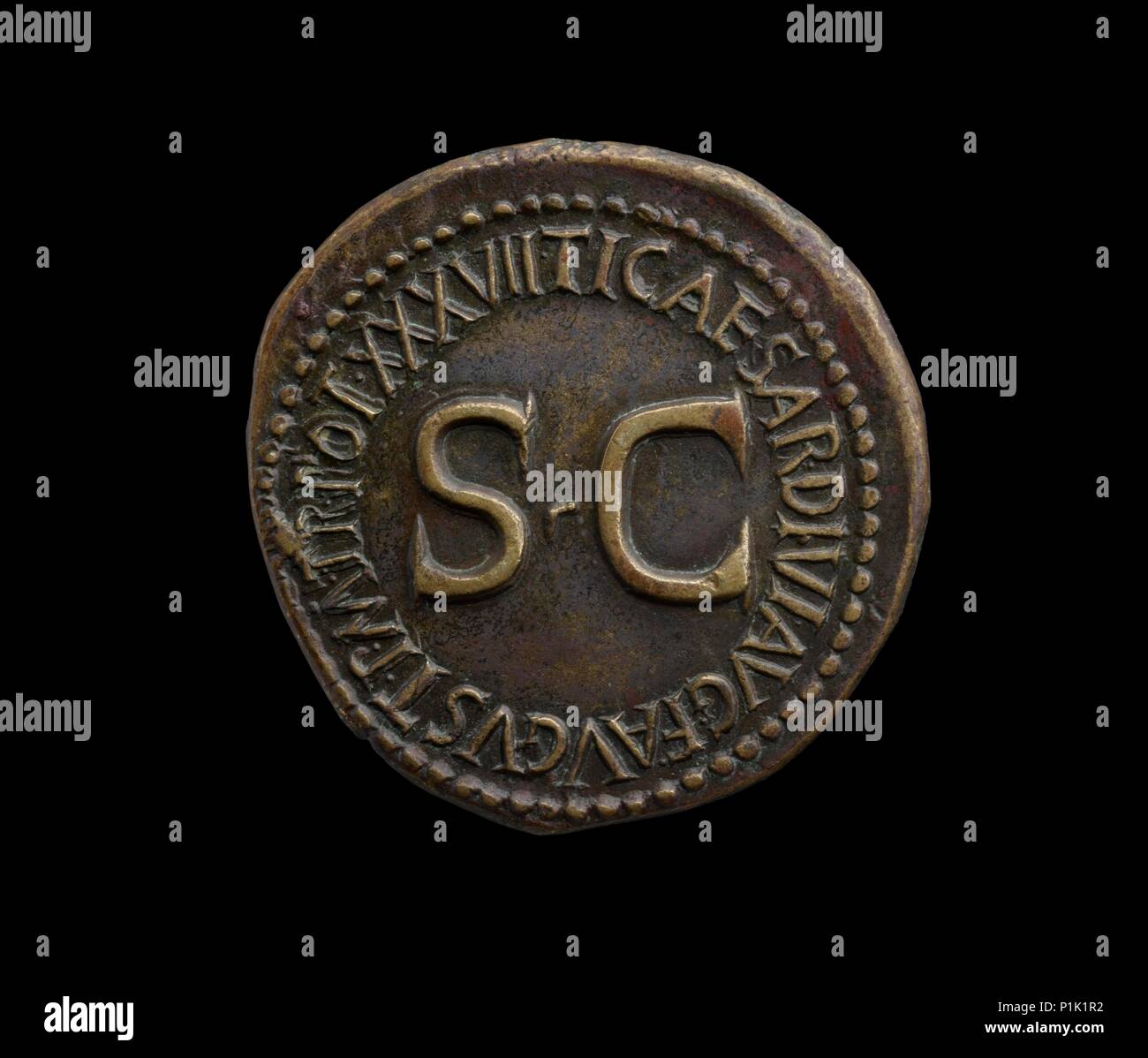 Römische imperiale Münze, 35-36. Artist: Unbekannt. Stockfoto