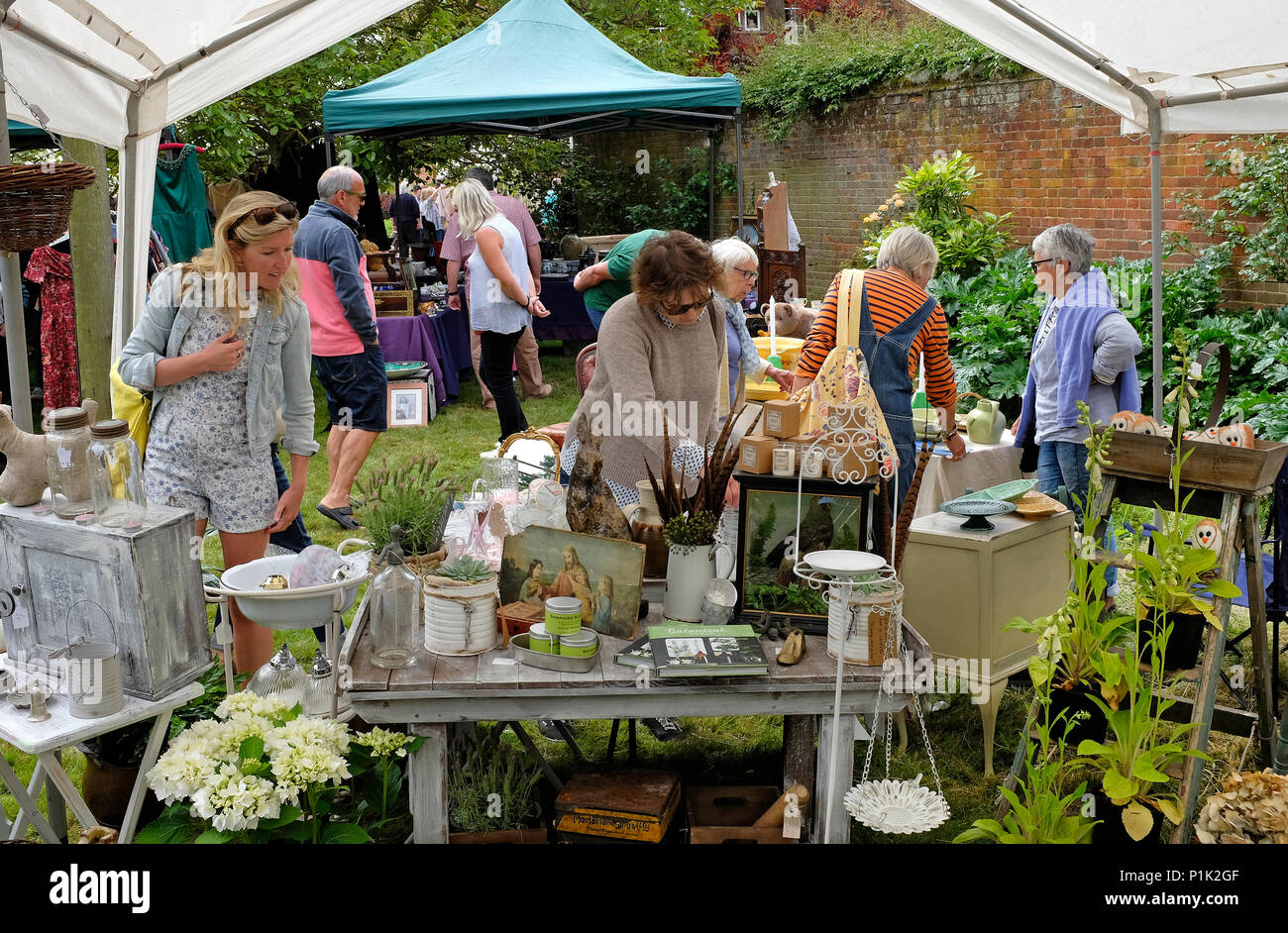 Bayfield Halle Antiquitätenmesse, North Norfolk, England Stockfoto