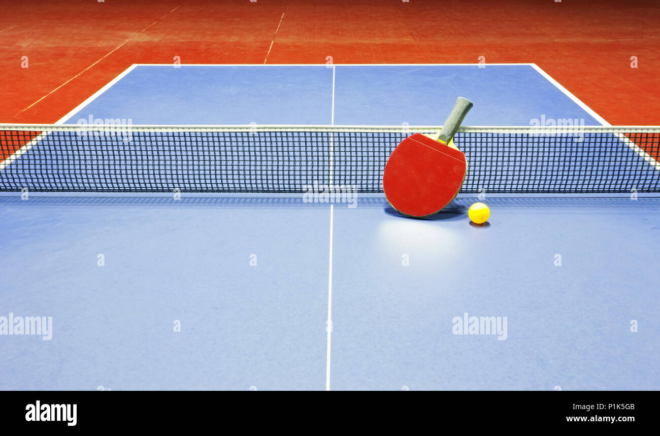 Tischtennis, Ping-pong Stockfoto