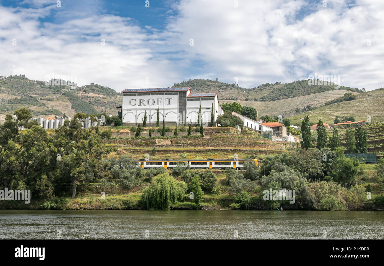 Croft Winery, Douro-tal, Portugal. Stockfoto