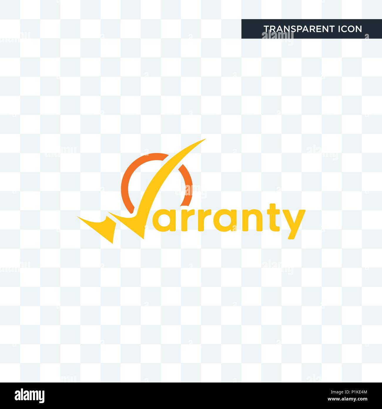 Garantie vektor Icon auf transparentem Hintergrund isoliert, Garantie logo Konzept Stock Vektor